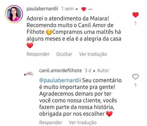 Depoimentos de Clientes